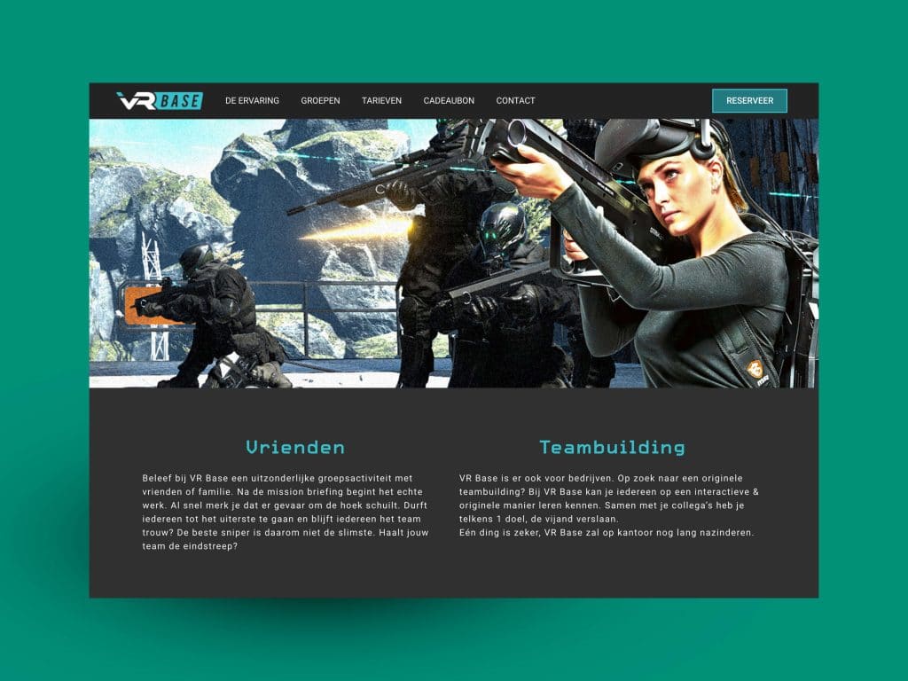 VR Base website